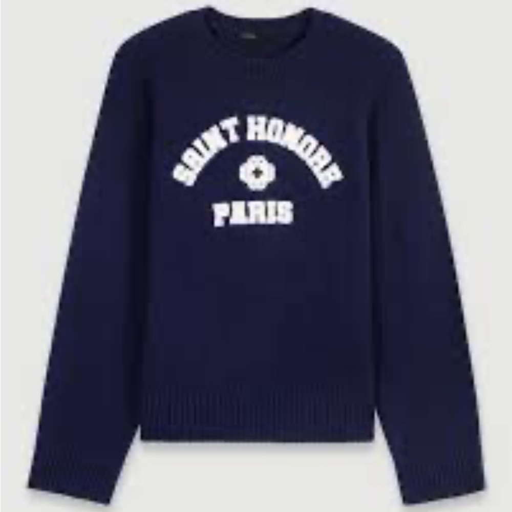 Maje - Navy Saint Honore Paris Sweater / NWOT